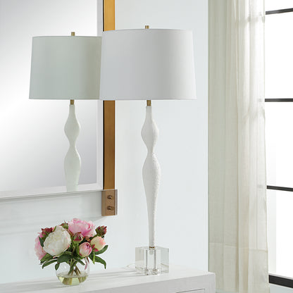 Uttermost Helena Slender White Table Lamp 30259