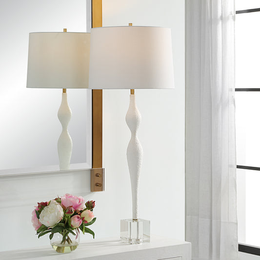 Uttermost Helena Slender White Table Lamp 30259