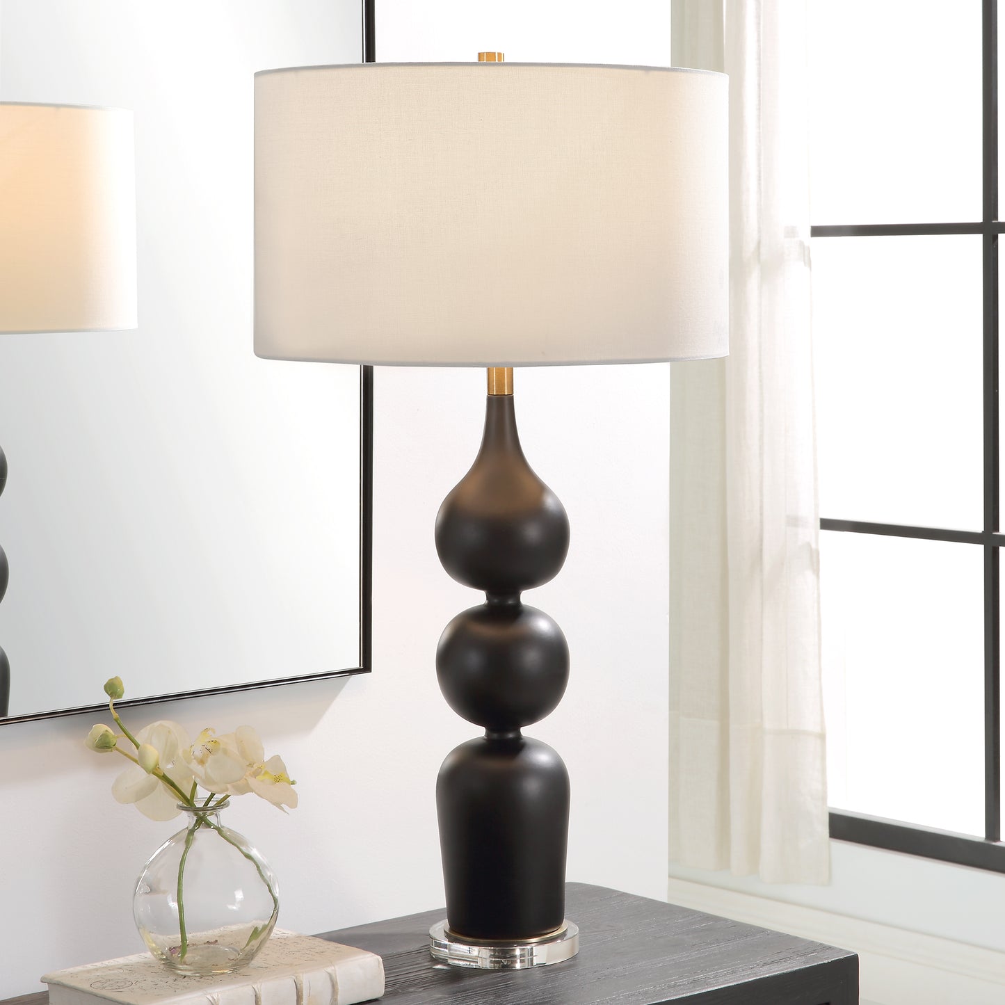 Uttermost Caviar Black Table Lamp 30260