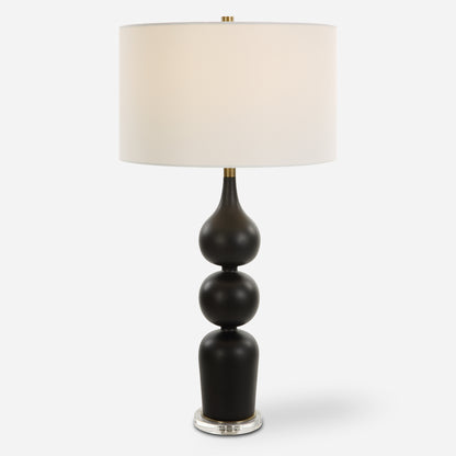 Uttermost Caviar Black Table Lamp 30260