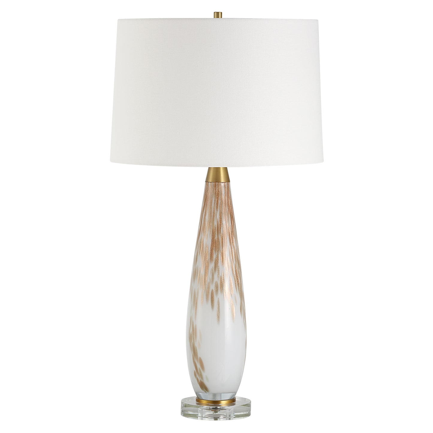 Uttermost Lyra White & Gold Table Lamp 30262