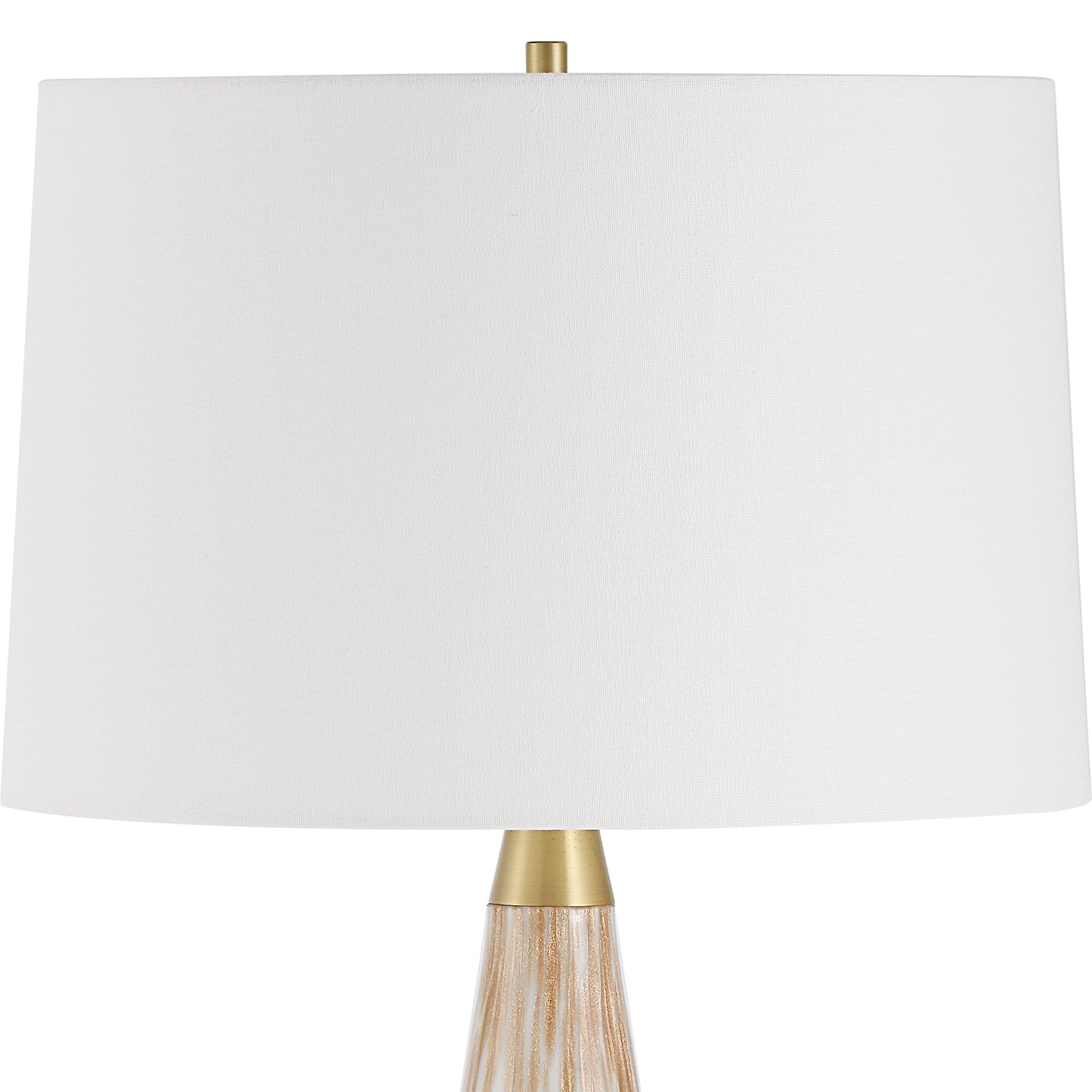 Uttermost Lyra White & Gold Table Lamp 30262