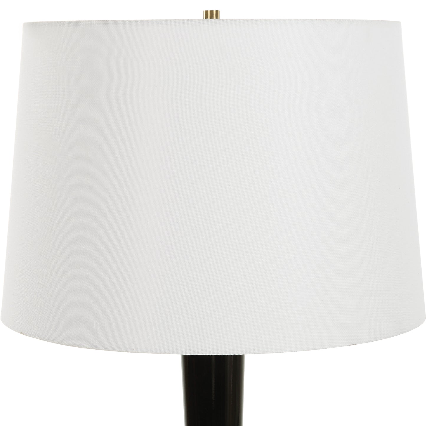 Uttermost Brielle Polished Black Table Lamp 30286