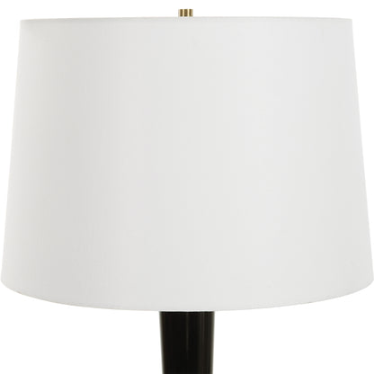 Uttermost Brielle Polished Black Table Lamp 30286