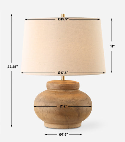 Uttermost Urbino Aged Terracotta Table Lamp 30346-1