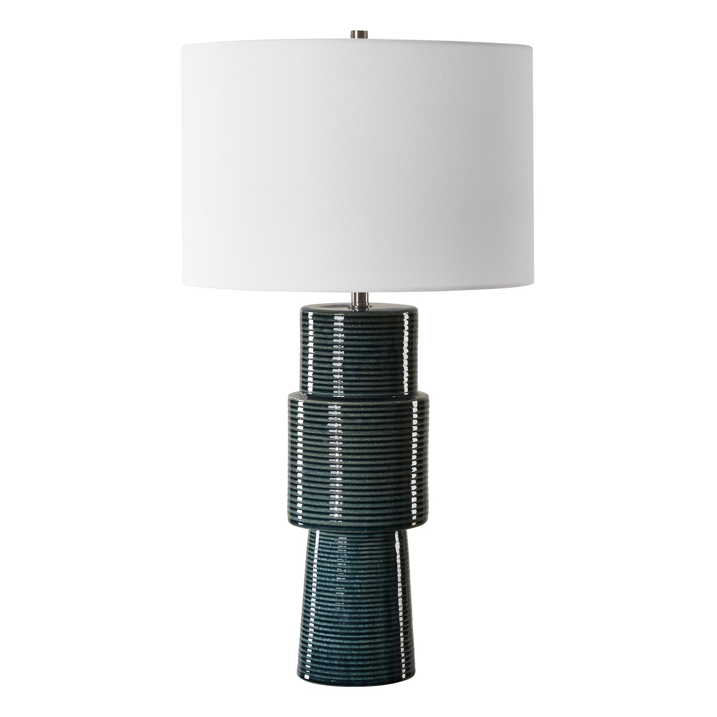 Lily Lifestyle Stacked Ribbed Base In Teal