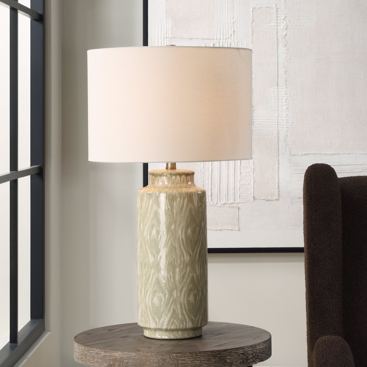 Uttermost Laurel Sage Ceramic Table Lamp 30366-1