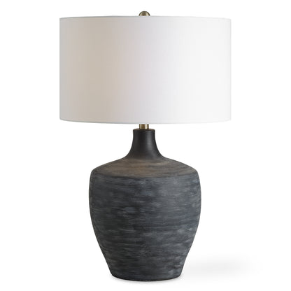 Uttermost Graphite Ribbed Table Lamp 30367-1