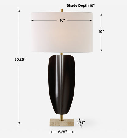 Uttermost Kure Black Table Lamp 30384