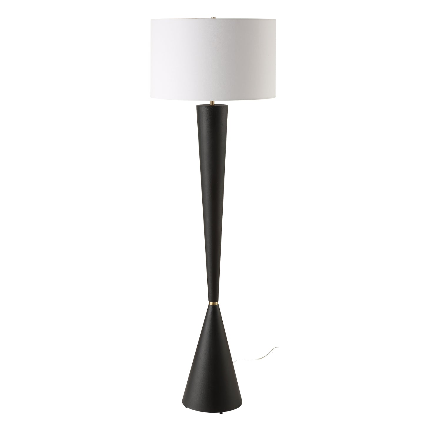 Uttermost Layla Black Tapered Floor Lamp 30351