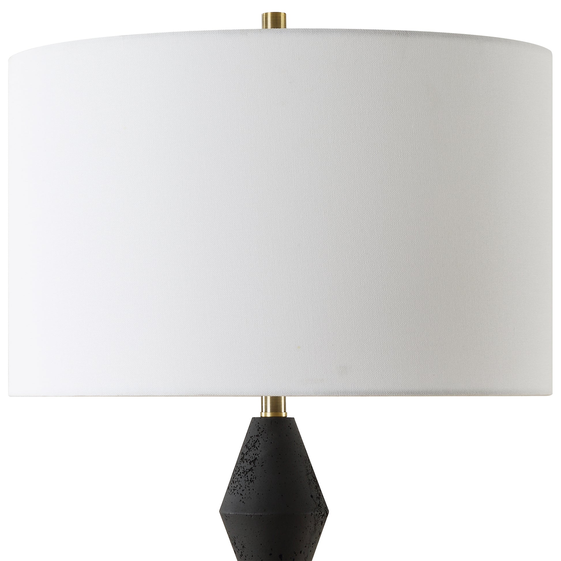 Uttermost Threefold Black Stone Table Lamp 30348-1