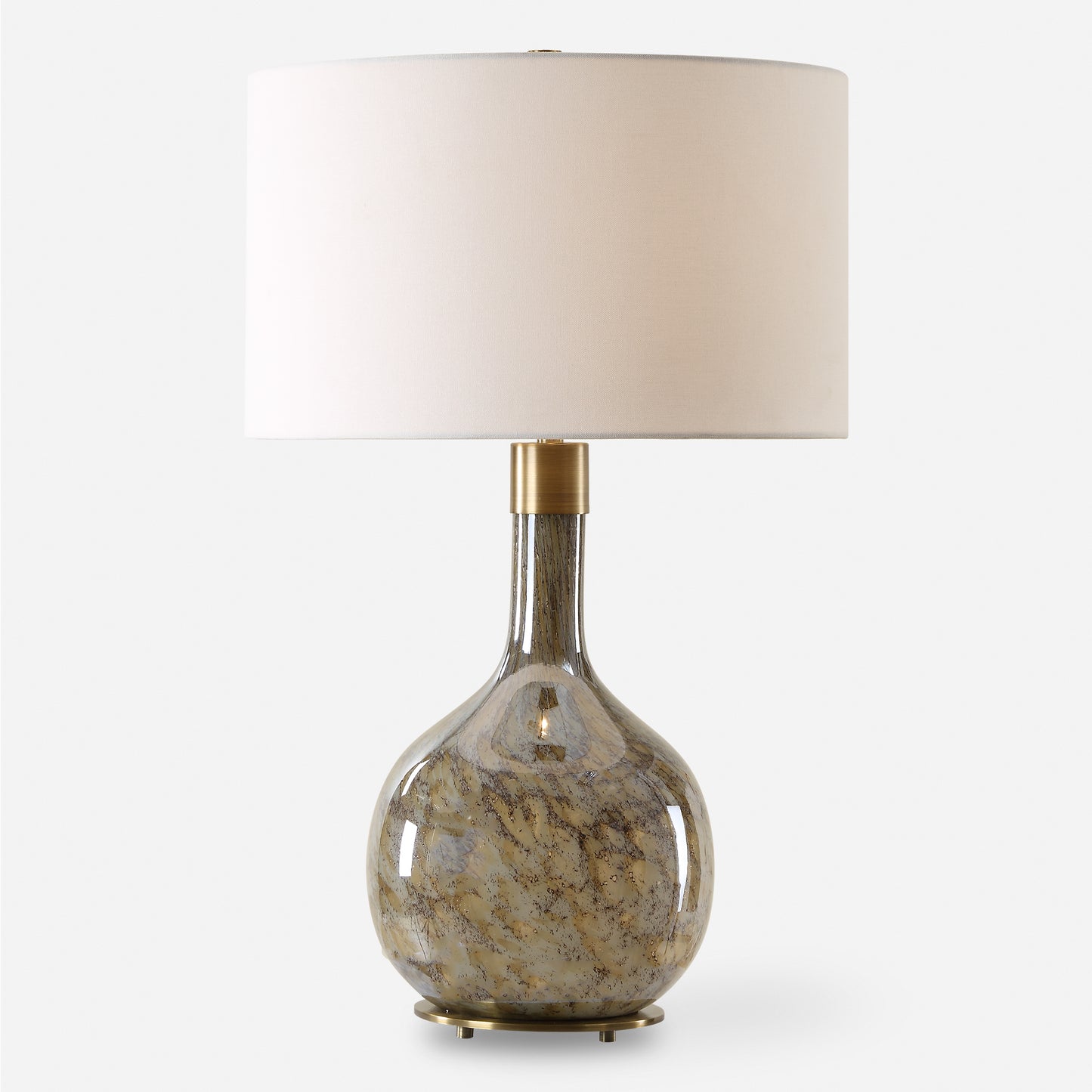 Uttermost Rhine Brown Glass Table Lamp 30349-1