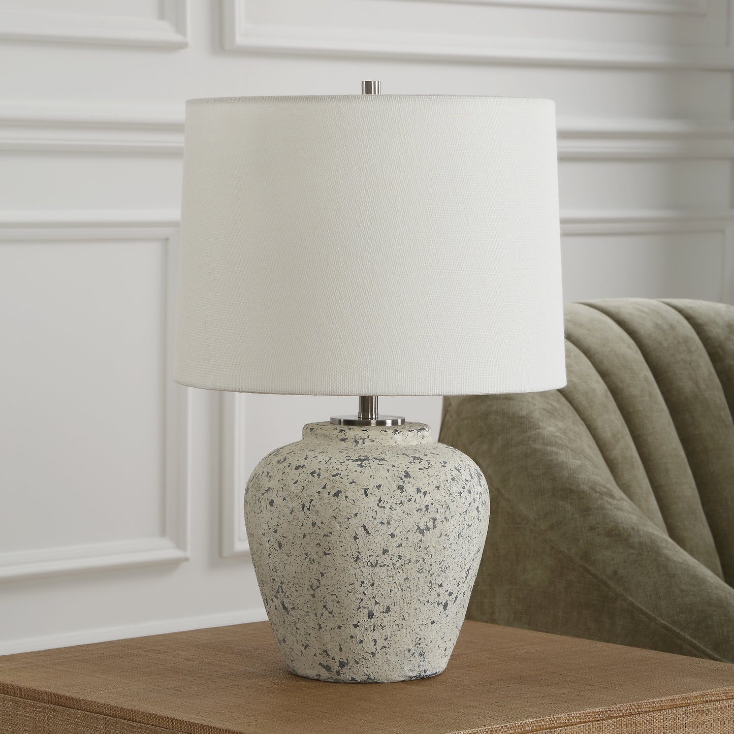 Uttermost Rupture Aged Ivory Table Lamp 30369-1