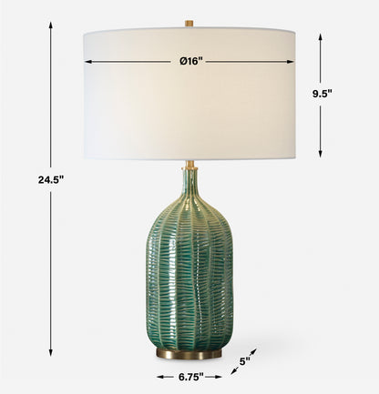 Uttermost Bixby Green Table Lamp 30378-1