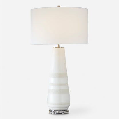 Uttermost Santino Crackled Ivory Table Lamp 30380-1