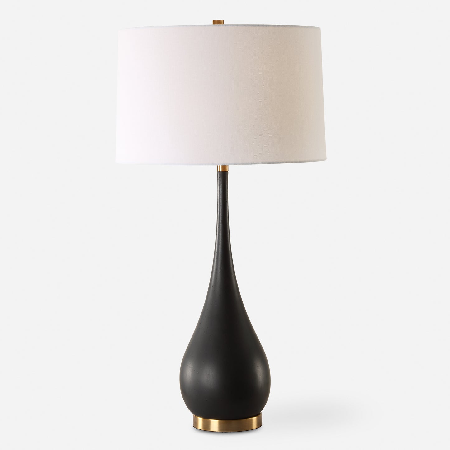 Uttermost Nocturnal Black Table Lamp 30360