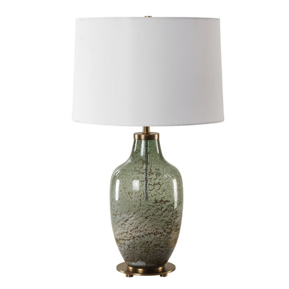 Uttermost Chianti Olive Glass Table Lamp 30418-1