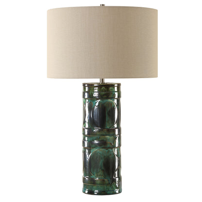 Uttermost Loch Green Glaze Table Lamp 30396