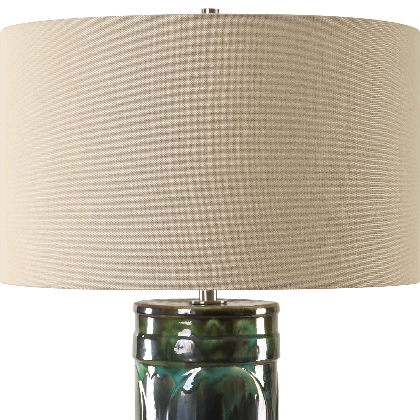 Uttermost Loch Green Glaze Table Lamp 30396