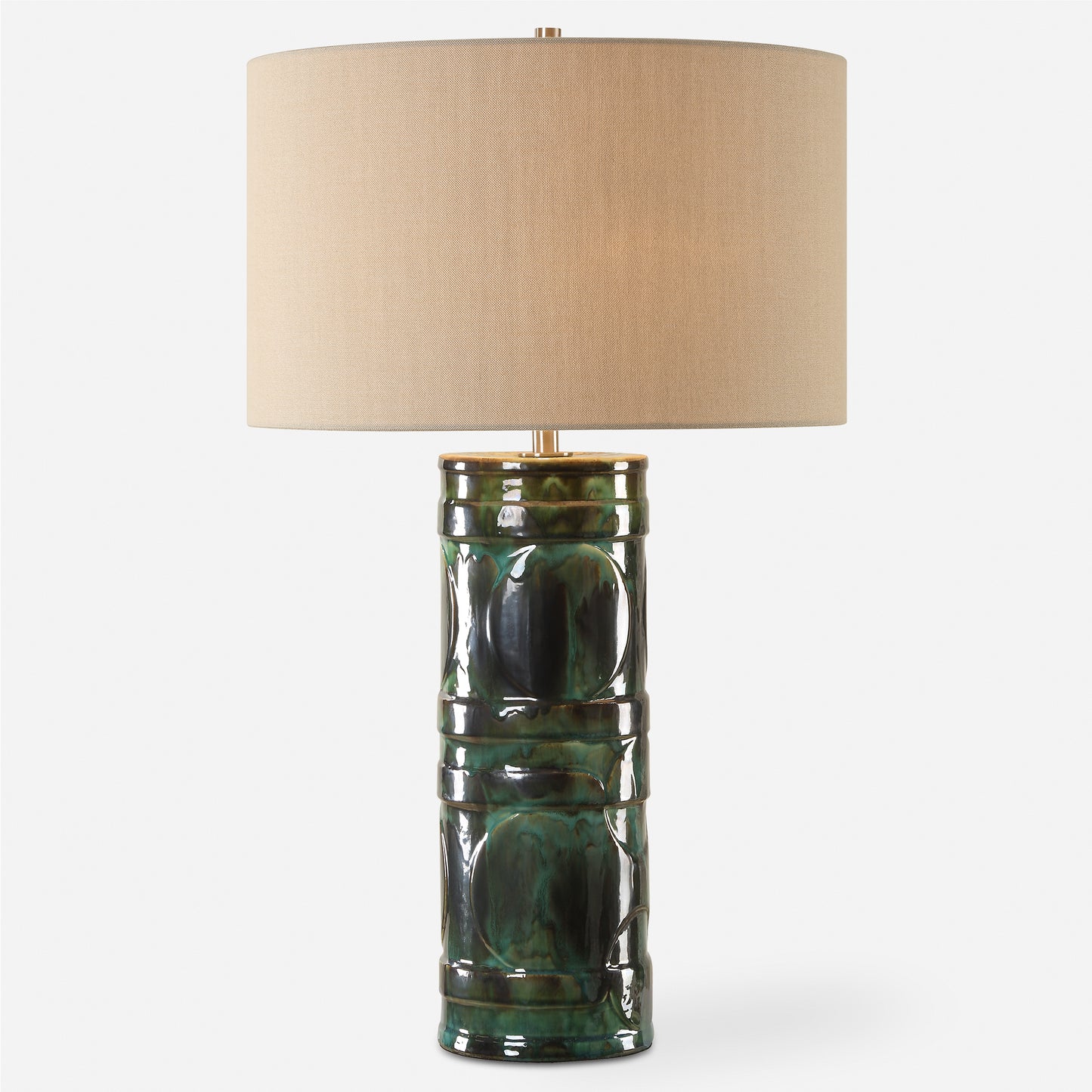 Uttermost Loch Green Glaze Table Lamp 30396