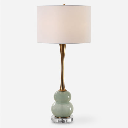 Uttermost Sanctuary Green Gray Table Lamp 30298-1