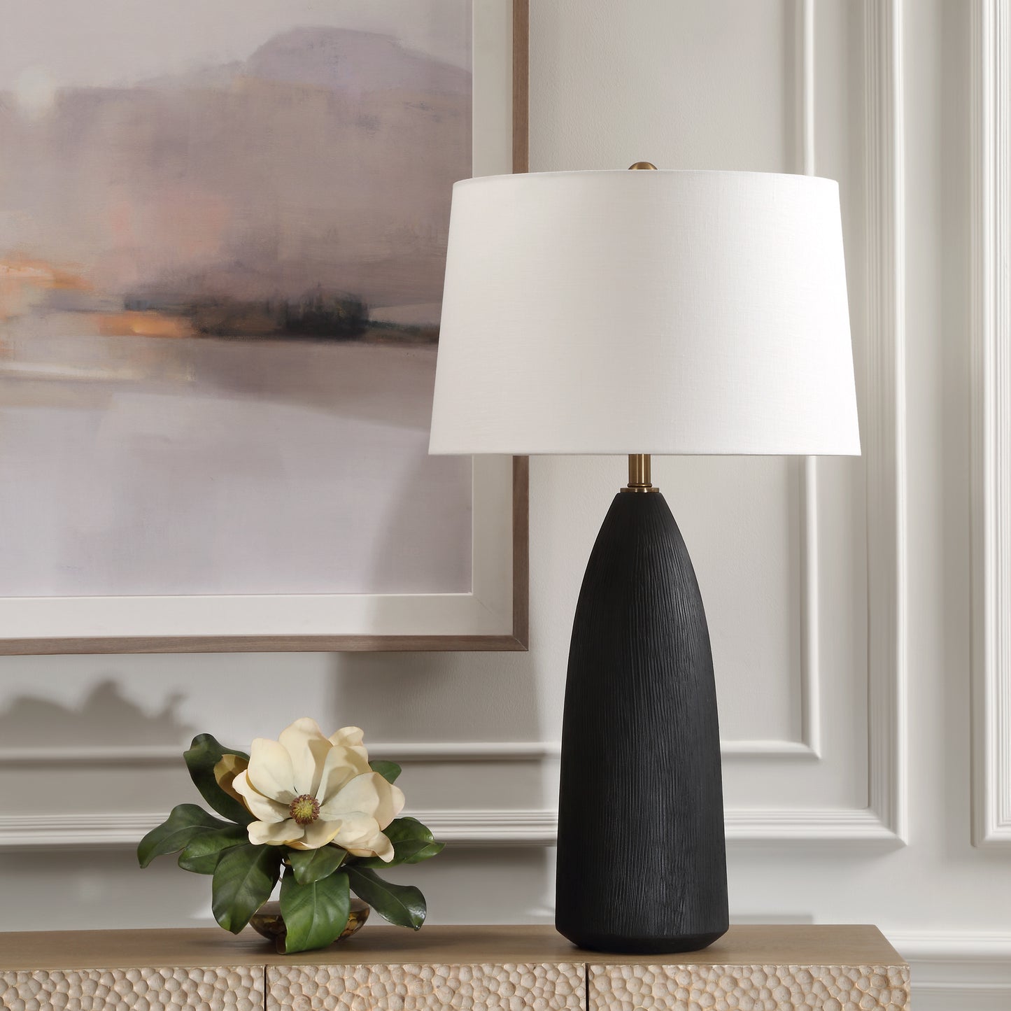 Uttermost Jett Black Table Lamp 30299