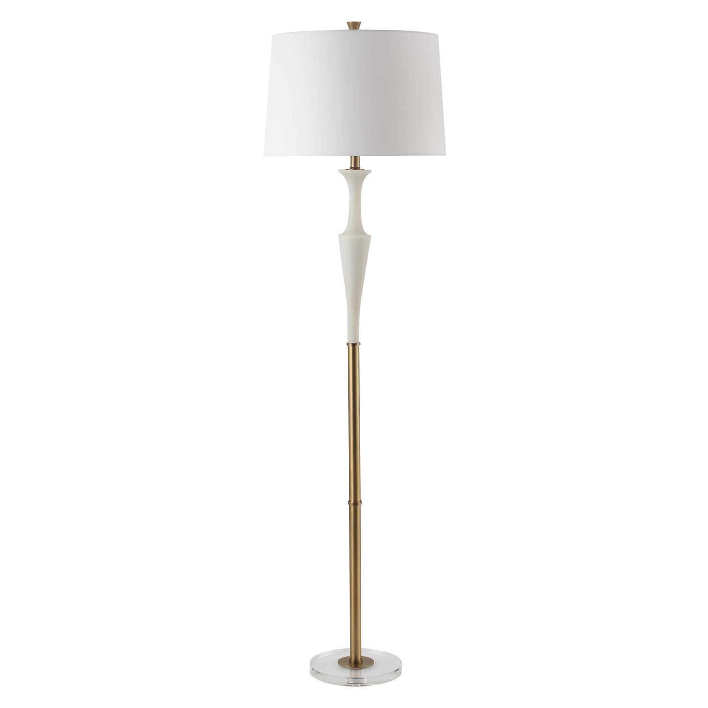 Uttermost Colette White Stone Floor Lamp 30344-1