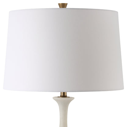 Uttermost Colette White Stone Floor Lamp 30344-1