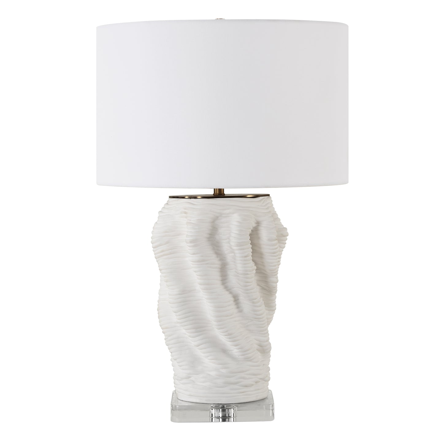 Uttermost Stratified White Table Lamp 30296-1