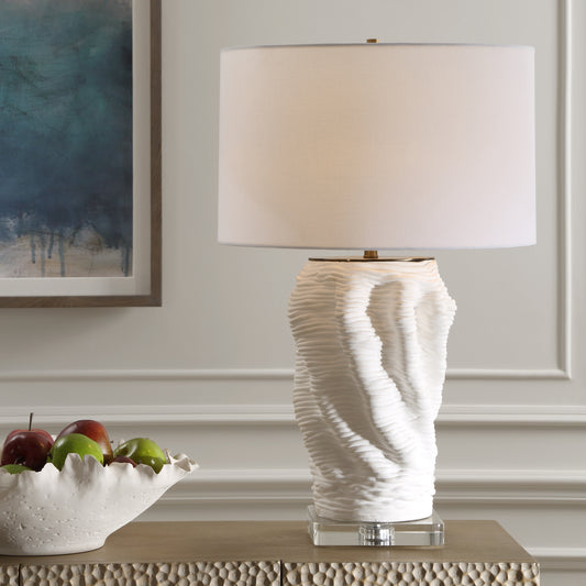 Uttermost Stratified White Table Lamp 30296-1