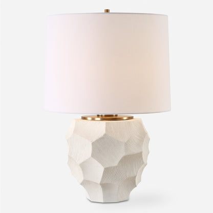 Uttermost On Edge Chalk White Table Lamp 30392-1