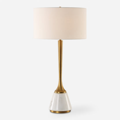 Uttermost Avola White Marble Table Lamp 30365