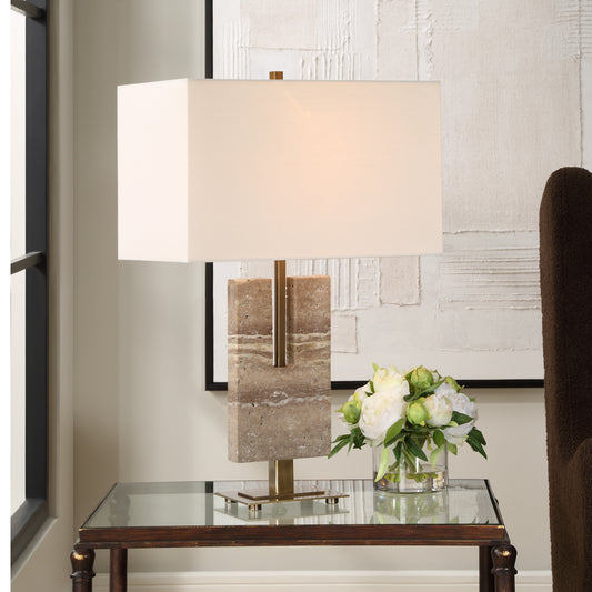 Uttermost Turning Point Travertine Table Lamp 30402