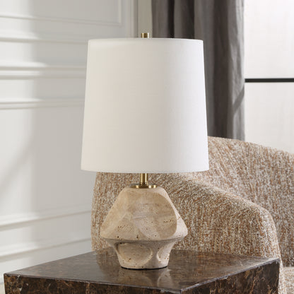 Uttermost Indent Travertine Accent Lamp 30414-1