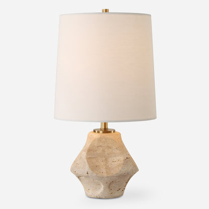 Uttermost Indent Travertine Accent Lamp 30414-1