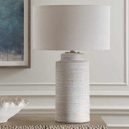 Uttermost Crimp Ribbed Table Lamp 30419