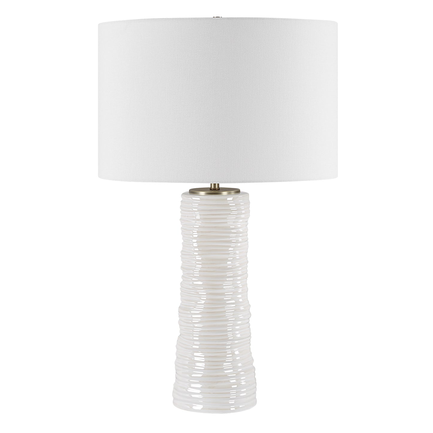 Uttermost Pavlova Glossy White Table Lamp 30388-1