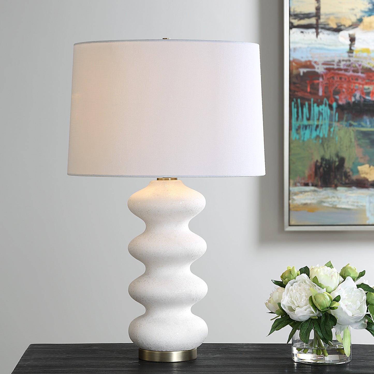 Uttermost Liora White Table Lamp 30389-1