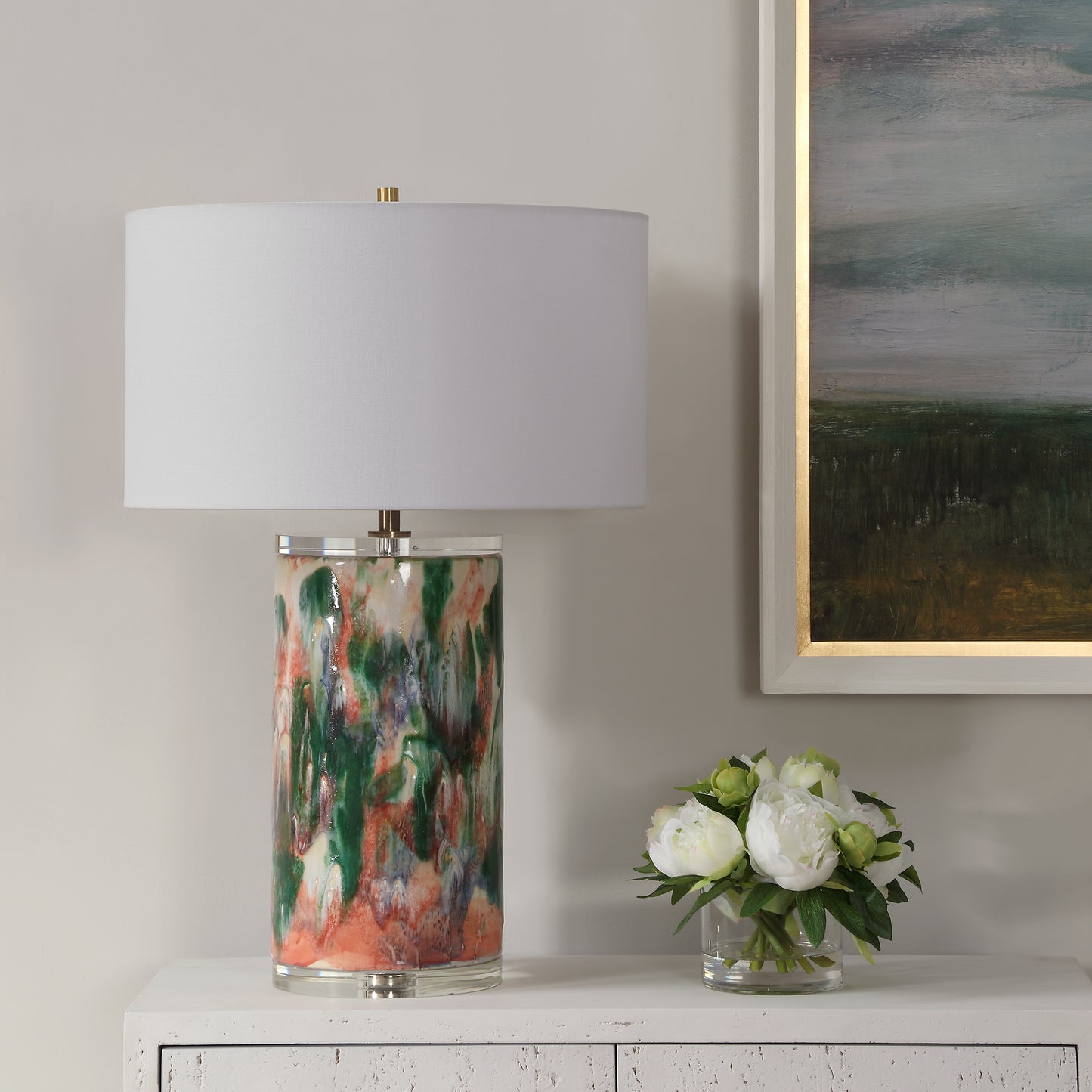 Uttermost Verdant Multi-Colored Table Lamp 30398