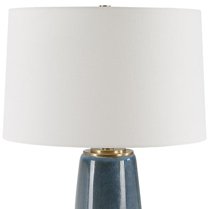 Uttermost Submerged Deep Blue Table Lamp 30363-1