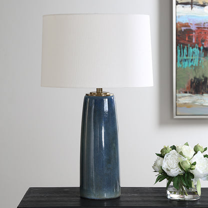 Uttermost Submerged Deep Blue Table Lamp 30363-1