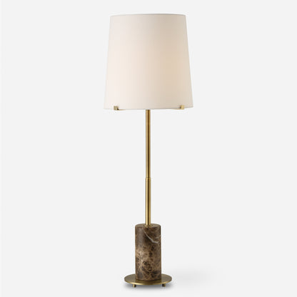 Uttermost Sepia Brown Marble Buffet Lamp 30422