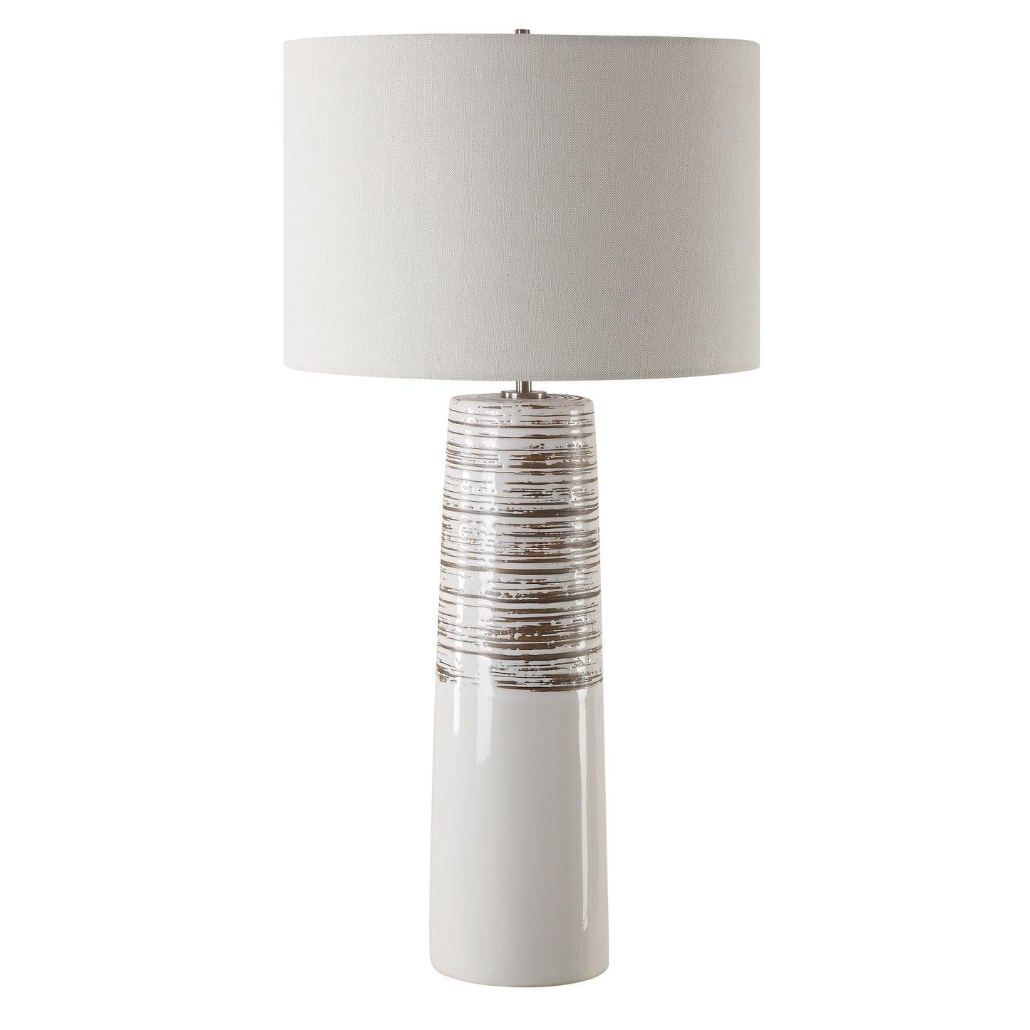 Uttermost Haven White Glaze Table Lamp 30426