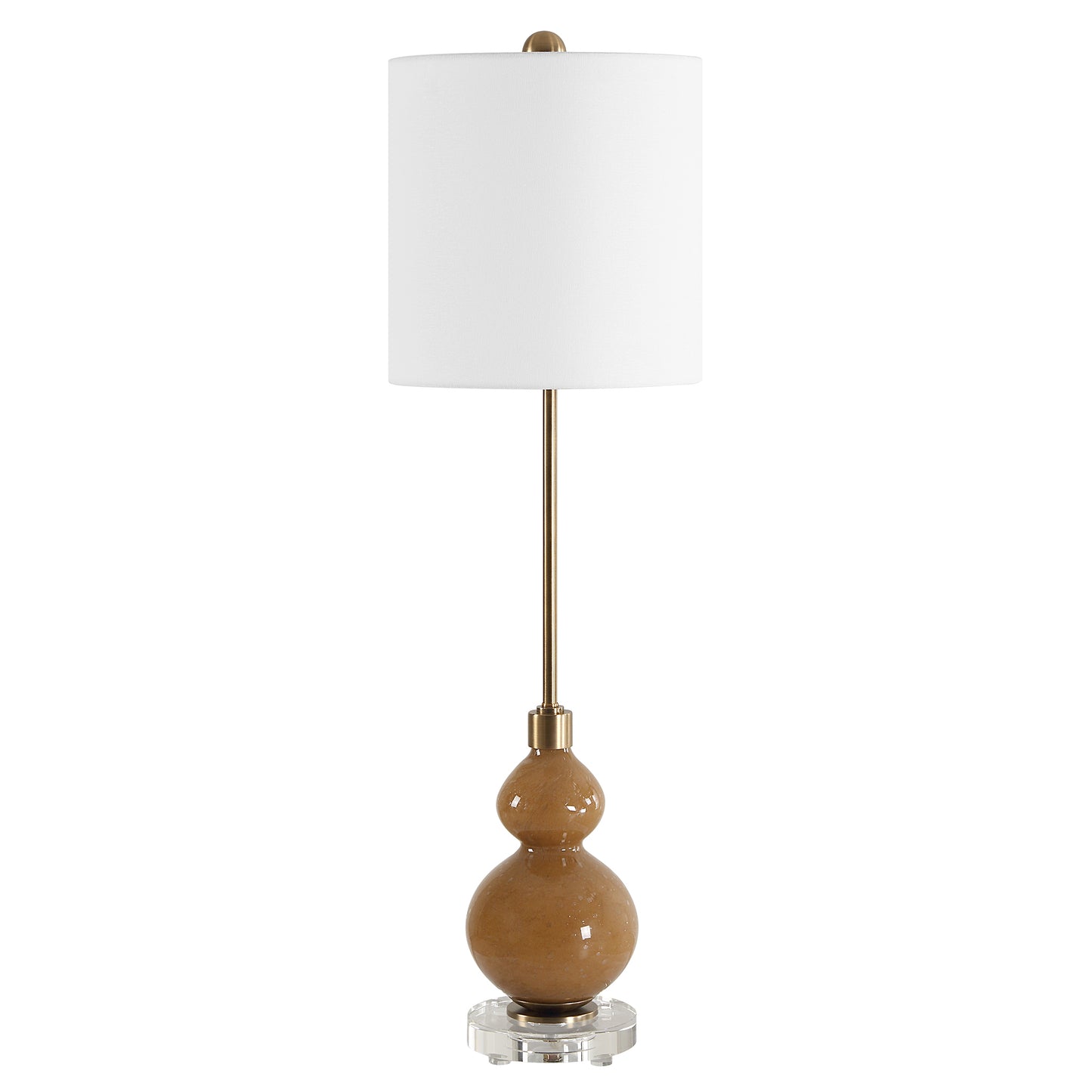 Uttermost Sienna Caramel Glass Buffet Lamp 30431-1