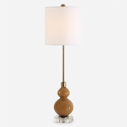 Uttermost Sienna Caramel Glass Buffet Lamp 30431-1