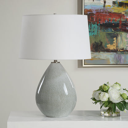 Uttermost Moray Gray Glaze Table Lamp 30432