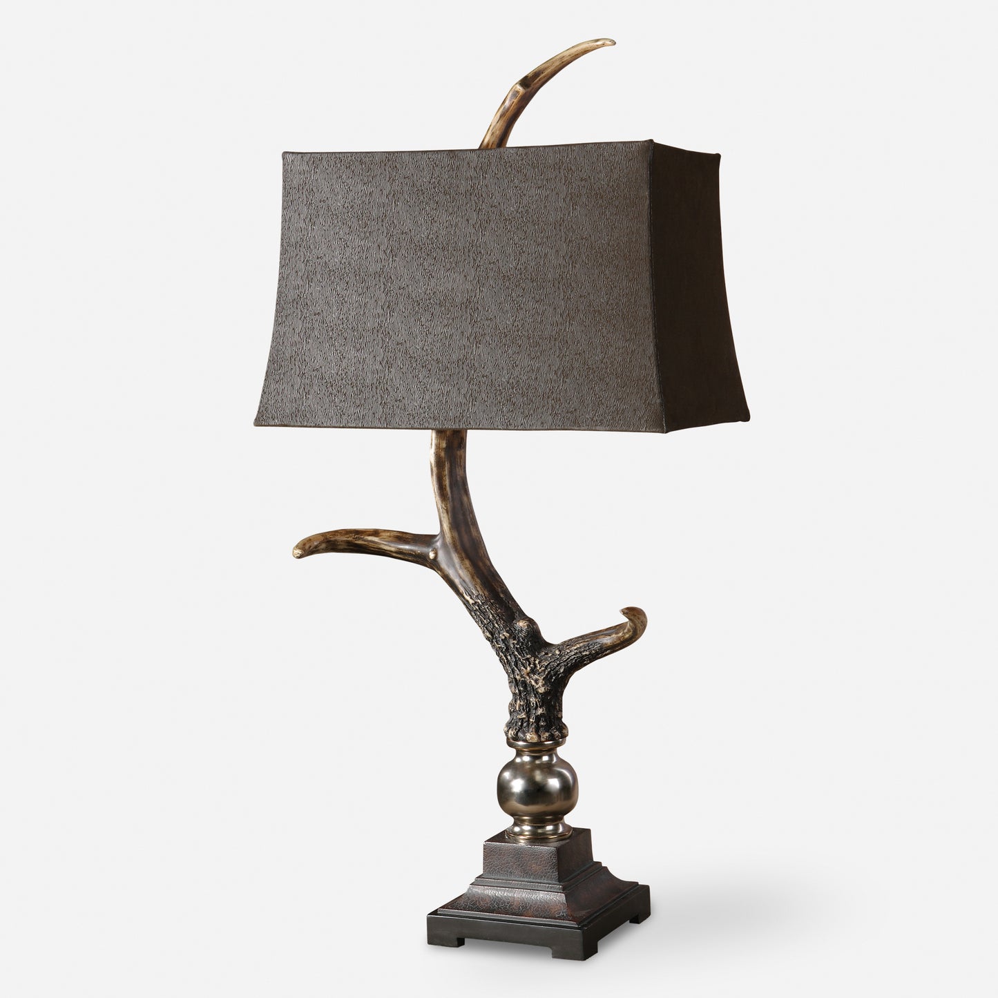 Uttermost Stag Horn Dark Shade Table Lamp 27960