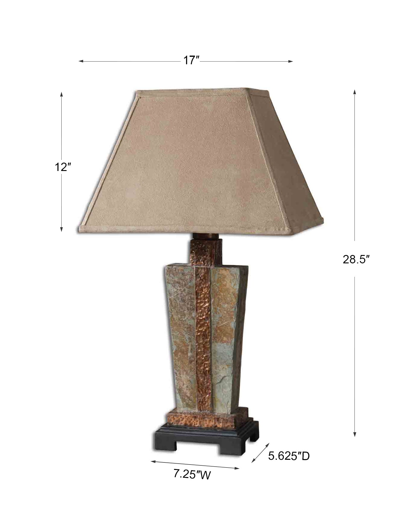 Uttermost Slate Accent Lamp 26322-1