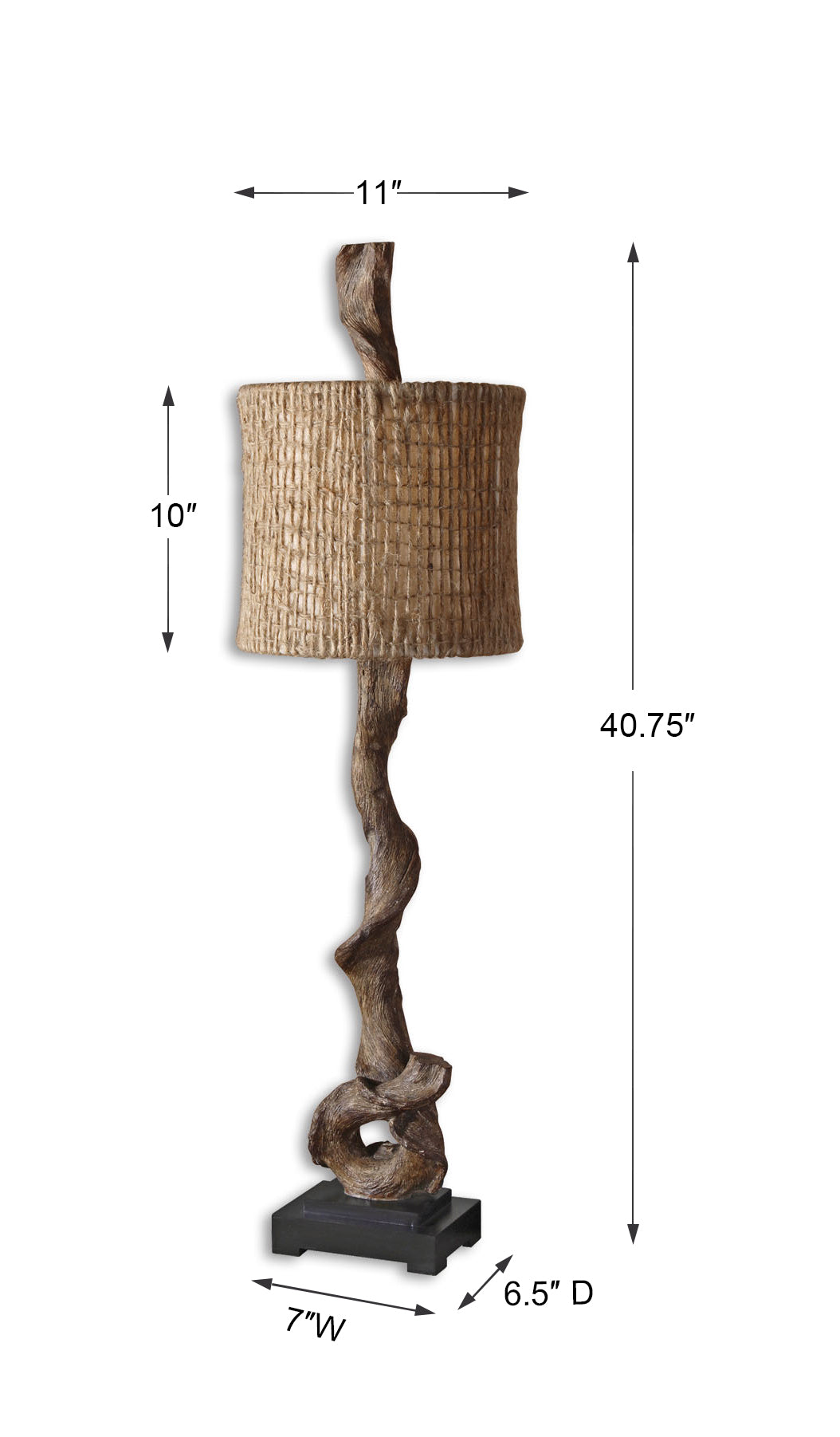 Uttermost Driftwood Buffet Lamp 29163-1