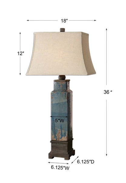 Uttermost Soprana Blue Table Lamp 26833